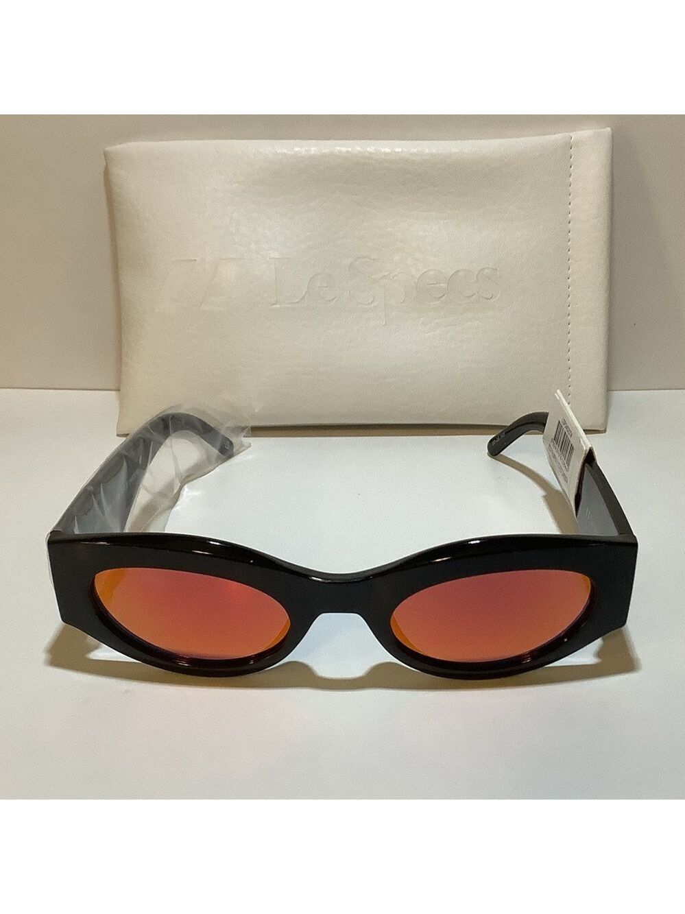 Le Specs Body Bumpin II Fire Mirror Sunglasses New - Picture 2 of 5